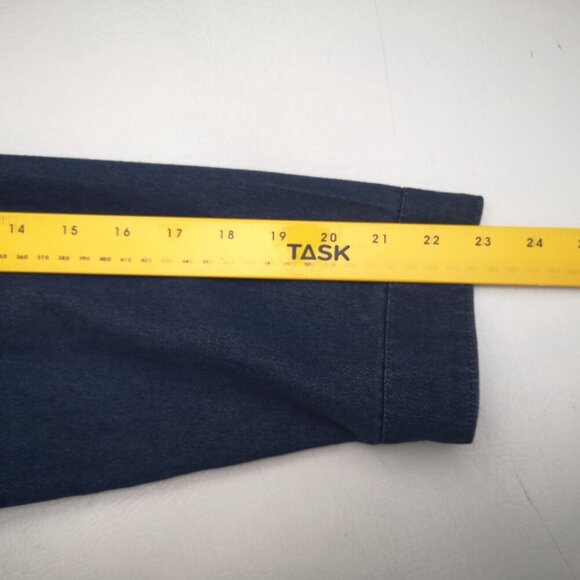 R&R Ladies Size XL (18) Full Zip Straight Fit Blue Jean Jacket - Picture 10 of 11